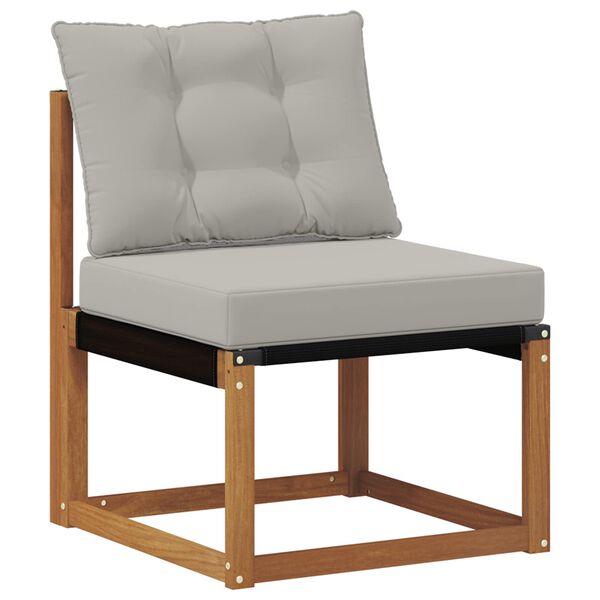 vidaXL Ensemble de canap&eacute;s d'ext&eacute;rieur 8 pcs Gris Naturel et Clair