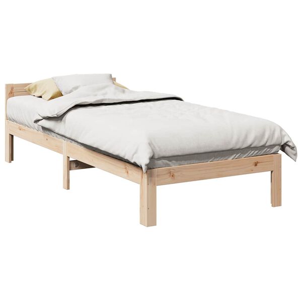vidaXL Cadre de lit sans matelas 90x200 cm bois de pin massif