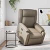 vidaXL Fauteuil inclinable de massage Cappuccino Similicuir