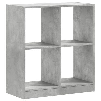 vidaXL Bibliothèque gris béton 68,5x32x75 cm bois d'ingénierie