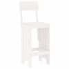 vidaXL Tabourets de bar lot de 2 blanc 40x48,5x115,5cm bois massif pin