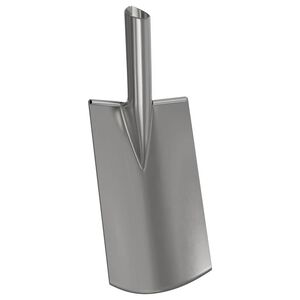 vidaXL T&ecirc;te de pelle Argent 43 x 17 cm Acier enduit de poudre