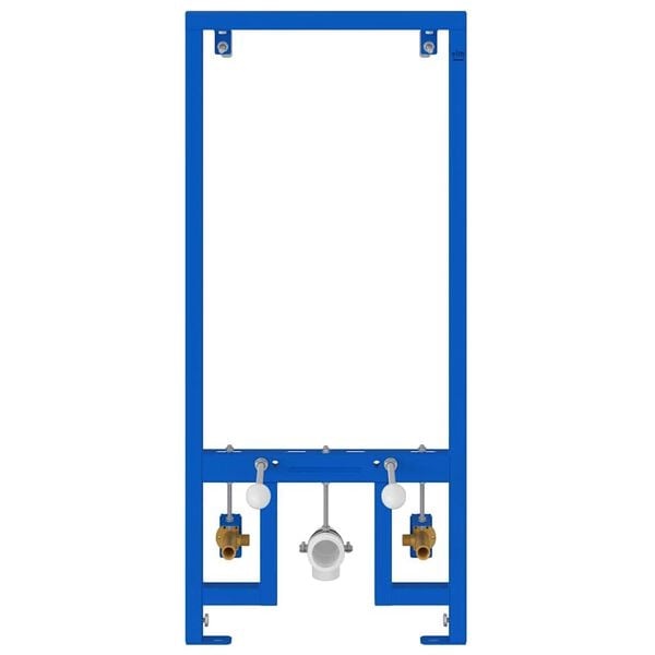 vidaXL Support mural de salle de bain Bleu 50 x 3 x 112 cm
