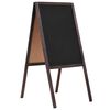 vidaXL Tableau noir double face Bois de c&egrave;dre Autoportant 40 x 60 cm