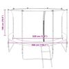 Filet de sécurité pour trampoline rond de 3,66 m