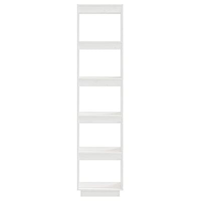 vidaXL Bibliothèque/Séparateur de pièce Blanc 40x35x167 cm Pin solide