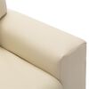 vidaXL Fauteuil inclinable enfants Similicuir Blanc cr&egrave;me