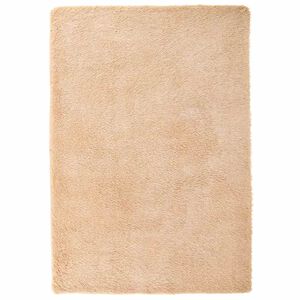 vidaXL Tapis Shaggy &agrave; poils longs NAVARRA beige 120x170 cm polyester