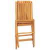vidaXL Chaises pliantes, lot de 4, 47 x 47 x 89 cm, en bois massif de teck