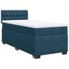 vidaXL Sommier &agrave; lattes de lit avec matelas Bleu fonc&eacute; 100x200 cm