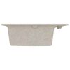 vidaXL Évier de cuisine Beige 79 x 50 x 31 cm Granite