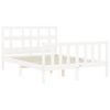 vidaXL Cadre de lit sans matelas blanc bois de pin massif