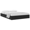 vidaXL Lit de Rangement avec matelas Noir 140 x 190 cm Velours