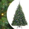 vidaXL Sapin de No&euml;l artificiel avec 300 LED Vert 180 cm PE et PVC