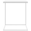 vidaXL Table d'appoint Blanc 55x35x66 cm Bois d'ing&eacute;nierie