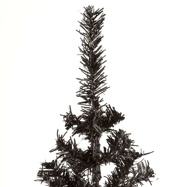 vidaXL Sapin de No&euml;l &eacute;troit Noir 150 cm