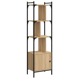 vidaXL Biblioth&egrave;que avec porte ch&ecirc;ne sonoma 44,5x30x154,5 cm