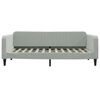 vidaXL Lit de jour avec matelas gris clair 100x200 cm velours