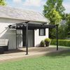 vidaXL Gazebo mural Anthracite Acier