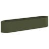 vidaXL Jardin sur&eacute;lev&eacute; Vert olive 220 x 40 x 40 cm Acier