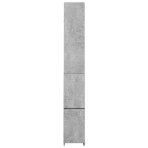vidaXL Armoire de bain gris b&eacute;ton 25x26,5x170 cm bois d'ing&eacute;nierie