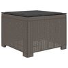 vidaXL Canap&eacute; de jardin 1 place avec coussin look rotin PP Gris clair