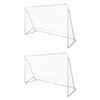 vidaXL Filets de but de football Acier 2 pcs 240x90x150 cm