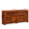 vidaXL Buffet Bois massif 160x35x75 cm