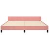 vidaXL Cadre de lit sans matelas rose velours