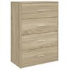 vidaXL Buffets 2 pcs ch&ecirc;ne sonoma 60x31x84 cm bois d'ing&eacute;nierie