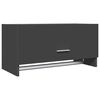 vidaXL Garde-robe Gris 70x32,5x35 cm Agglom&eacute;r&eacute;
