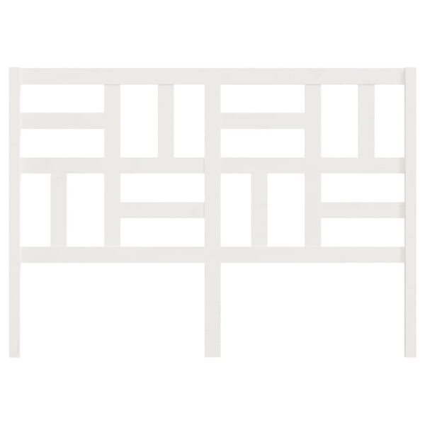 vidaXL Tête de lit Blanc 156x4x104 cm Bois massif de pin