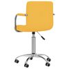 vidaXL Chaise pivotante de bureau Jaune moutarde Tissu