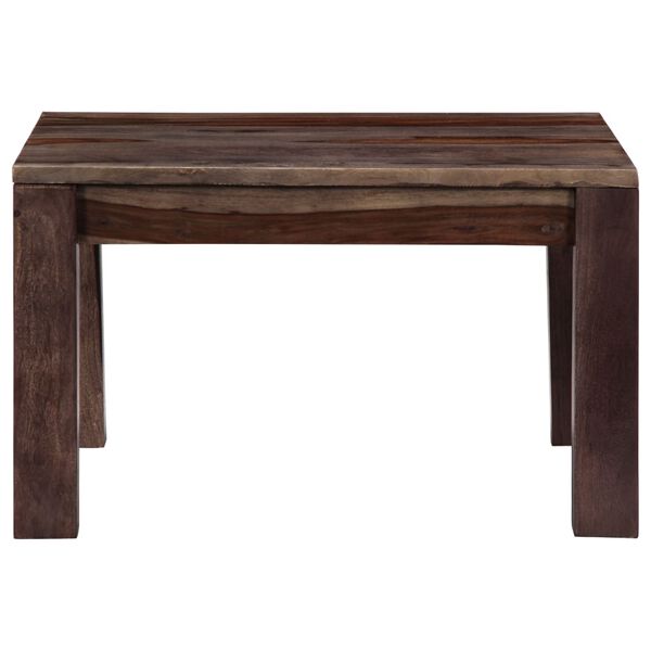 vidaXL Table basse Gris 60x60x35 cm Bois massif