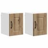 vidaXL Panneau de lave-vaisselle Kalmar 2 pc Ch&ecirc;ne artisanal