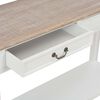 vidaXL Table console Blanc 110x35x80 cm Bois