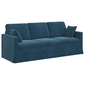 vidaXL Canap&eacute; Bleu 198 x 78 x 80 cm Velours