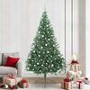 vidaXL Sapin de No&euml;l artificiel pr&eacute;-&eacute;clair&eacute; Vert 240 cm PVC