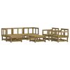 vidaXL Salon de jardin 7 pcs bois de pin impr&eacute;gn&eacute;