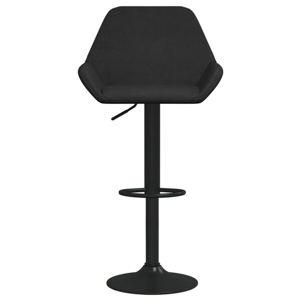 vidaXL Tabourets de bar lot de 2 noir velours