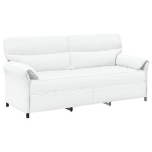 vidaXL Sofa 3 places 3 place Blanc 198 x 83 x 95 cm Tissu