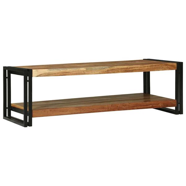 vidaXL Table basse Marron 120 x 50 x 38 cm Bois d'Acacia Massif