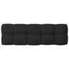 vidaXL Coussins de canapé palette lot de 7 Noir