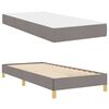 vidaXL Lit &agrave; ressorts avec matelas Taupe 90 x 190 cm tissu