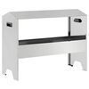 vidaXL Trough d'alimentation pour le b&eacute;tail Argent 79 x 35 x 62 cm