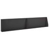 vidaXL Mur de sout&egrave;nement 2 pc 100 x 12 x 30 cm Acier Noir