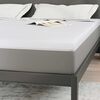 vidaXL Surmatelas Blanc 180 x 200 cm Tissu Jacquard