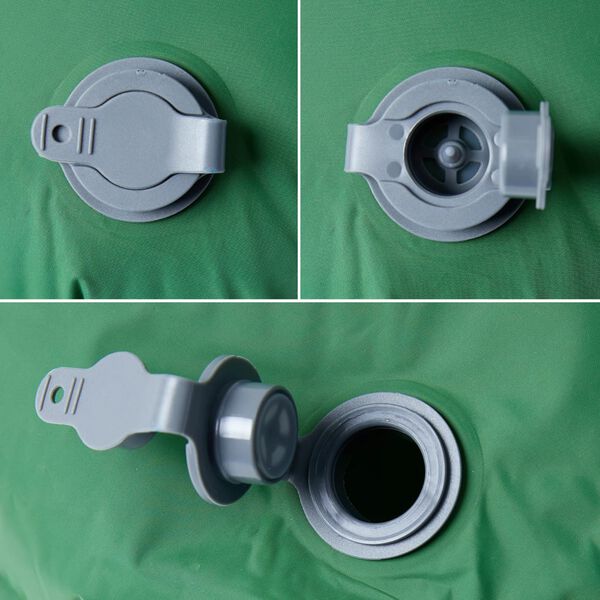 vidaXL Matelas de camping gonflable avec oreiller 1 personne vert