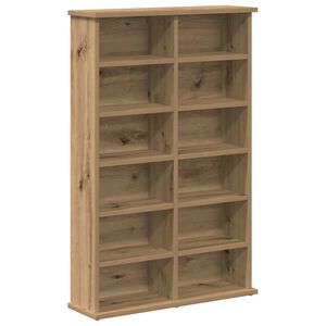 vidaXL Meuble CD Ch&ecirc;ne artisanal 60 x 17 x 92 cm Bois d'ing&eacute;nierie