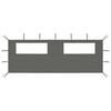 vidaXL Paroi lat&eacute;rale de belv&eacute;d&egrave;re avec fen&ecirc;tres 6x2 m Anthracite